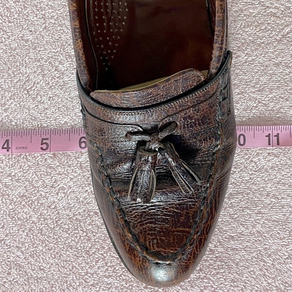 Vintage Dack Brown Antelope Leather Loafers Shoes 8.5 - Picture 11 of 13